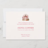 Faire-part de naissance de bébé garçon : Petit Cit (Dos)