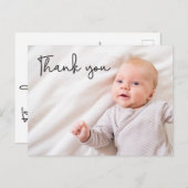 Faire-part de naissance de bébé garçon photo perso (Devant / Derrière)