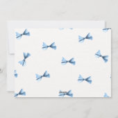 Faire-part de naissance de bébé garçon pour Noël (Dos)