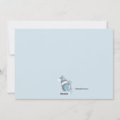 Faire-part de naissance de bébé manchot pour les f (Dos)