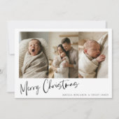 Faire-part de naissance de bébé Noël Multi Photo (Devant)