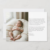 Faire-part de naissance de bébé Noël Multi Photo (Dos)