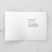 Faire-part de naissance de bébé pour fille ajouter (Intérieur)