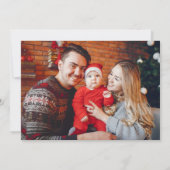 Faire-part de naissance de bébé pour photo de Noël (Dos)