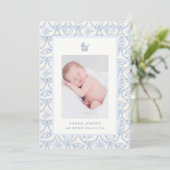 Faire-part de naissance de bébé préppy Couquette c (Debout devant)