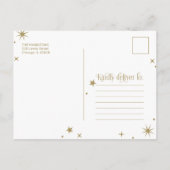 Faire-part de naissance de cadre d'arc supplémenta (Dos)