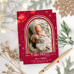 Faire-part de naissance de cadre d'arc supplémenta<br><div class="desc">Jolie carte de Noël à thème en arc photo faire-part de naissance. Facile à personnaliser avec vos détails. Contactez-moi par conversation si vous avez des questions sur l'oeuvre ou avez besoin d'une personnalisation. VEUILLEZ NOTER : Pour obtenir de l'aide sur les commandes, l'expédition, l'information sur les produits, etc., contactez le...</div>
