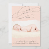 Faire-part de naissance de cadre de papier déchiqu (Devant)