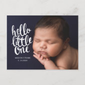 Faire-part de naissance de calligraphie à script b (Devant)