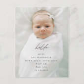 Faire-part de naissance de calligraphie moderne (Devant)