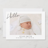 Faire-part de naissance de collage photo de nouvea (Devant)