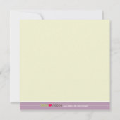 Faire-part de naissance de concepteur Lilac Patchw (Dos)