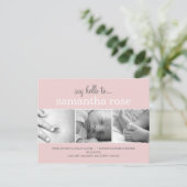 Faire-part de naissance de coquilles douces - Peti (Debout devant)