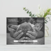 Faire-part de naissance de courrier de stockage (Debout devant)