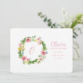 Faire-part de naissance de courroie d'aquarelle (Debout devant)