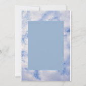 Faire-part de naissance de fille avec des nuages r (Dos)