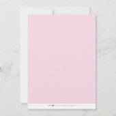 Faire-part de naissance de fille Fleur de cerisier (Dos)