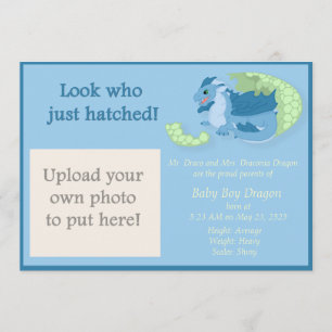 Faire-part de naissance de Hatchling de dragon
