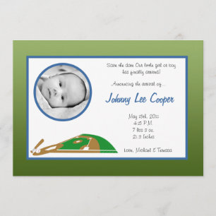 Faire-part de naissance de la base de sports PHOTO