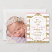 Faire-part de naissance de la nouvelle petite fill (Devant)