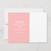 Faire-part de naissance de la Saint Valentin (Dos)