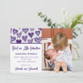 Faire-part de naissance de la Saint-Valentin notre (Debout devant)