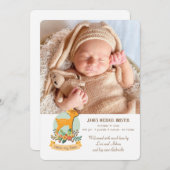 Faire-part de naissance de Little Deer Photo (Devant / Derrière)