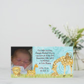 Faire-part de naissance de Little Monkey Boy Baby (Debout devant)