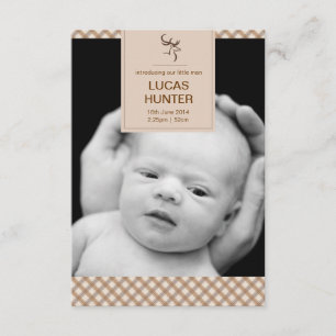 Faire-part de naissance de mâle