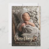 Faire-part de naissance de Merci classique personn (Devant)