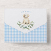 Faire-part de naissance de monogramme de poignets  (Verso)