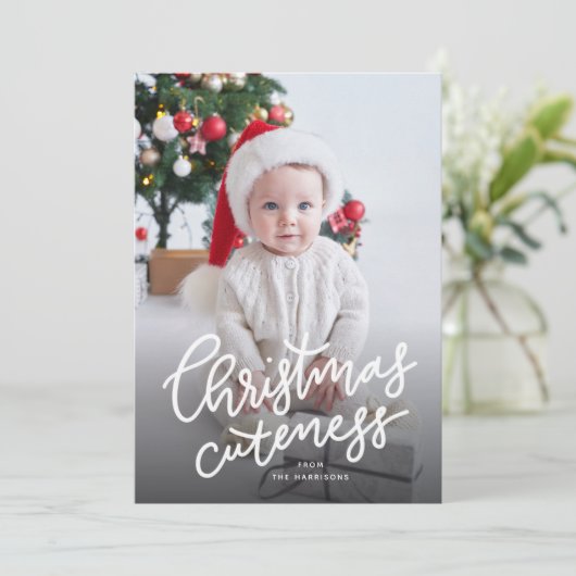 Faire-part de naissance de Noël (Debout devant)