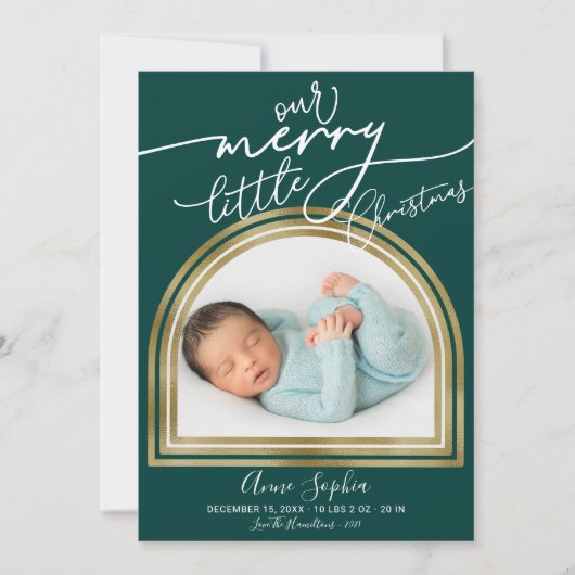 Faire-part de naissance de Noël Arch Frame (Devant)