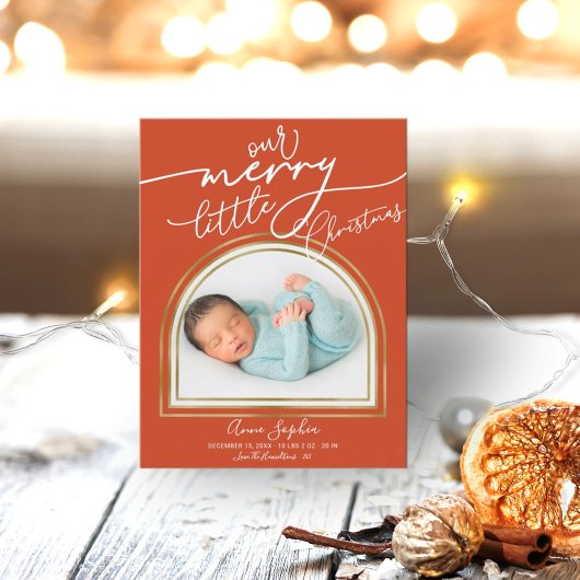Faire-part de naissance de Noël Arch Frame