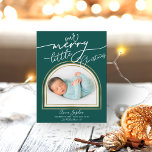 Faire-part de naissance de Noël Arch Frame<br><div class="desc">Lovely arched-themed photo Christmas card. Easy to personalize with your details. Please est utilisée sur touch with me via chat if ou have questions about the artwork or need customization. PLEASE NOTE: For assistance on orders,  shipping,  product information,  etc.,  contact Zazzle Customer Care directly https://help.zazzle.com/hc/en-us/articles/221463567-How-Do-I-Contact-Zazzle-Customer-Support-.</div>