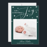 Faire-part de naissance de Noël de la photo du jol<br><div class="desc">Jolie flocon de neige calligraphie photo carte de Noël faire-part de naissance. Facile à personnaliser avec vos détails. Contactez-moi par conversation si vous avez des questions sur l'oeuvre ou avez besoin d'une personnalisation. VEUILLEZ NOTER : Pour obtenir de l'aide sur les commandes, l'expédition, l'information sur les produits, etc., contactez le...</div>