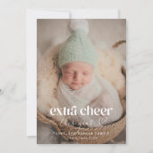 Faire-part de naissance de Noël plus gaie (Devant)