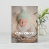 Faire-part de naissance de Noël plus gaie (Debout devant)