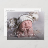 Faire-part de naissance de petit garçon - Carte po (Devant / Derrière)