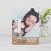 Faire-part de naissance de photo d'animaux de (Debout devant)