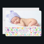 Faire-part de naissance de photo de bannière de<br><div class="desc">Décrivez votre bébé dormir sur un lit des fleurs de Pâques et des oeufs de pâques. (Conçu par Freepik). Il est facile customiser la carte avec vos mots, police, couleur de police et choix de six types de papierPas exactement que recherchez-vous ? Tous nos produits peuvent être conçus en fonction...</div>