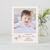 Faire-part de naissance de photo d'oiseaux (Debout devant)