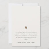 Faire-part de naissance de photos du coeur de la c (Dos)