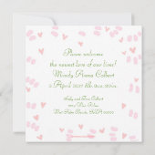 Faire-part de naissance de points stupides (Dos)