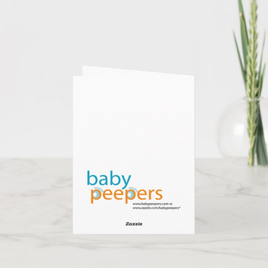 Faire-part de naissance de pois doux (Dos)