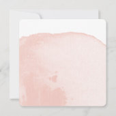 faire-part de naissance de rougissement aquarelle (Dos)