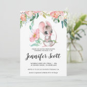 Faire-part de naissance de Souris Florale Bébé (Debout devant)