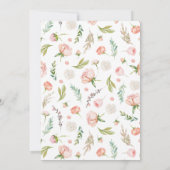 Faire-part de naissance de Souris Florale Bébé (Dos)