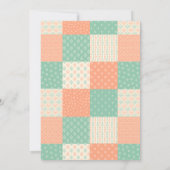 Faire-part de naissance de surface composée neutre (Dos)