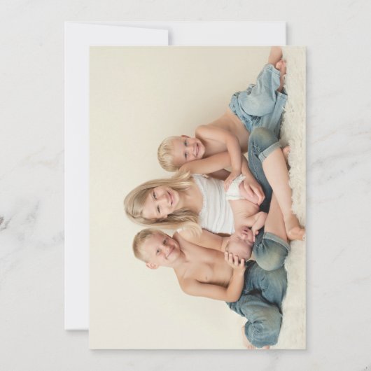 Faire-part de naissance de tableau de bord personn (Dos)